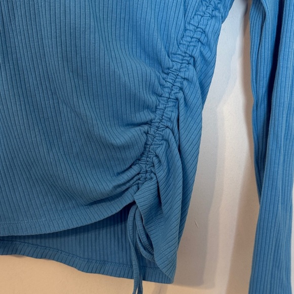 a new day Blue Ruched Long Sleeve Top - Picture 3 of 6